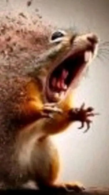 ai character: Screaming Squirrel background