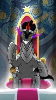 ai character: king Sombra MLP BL background