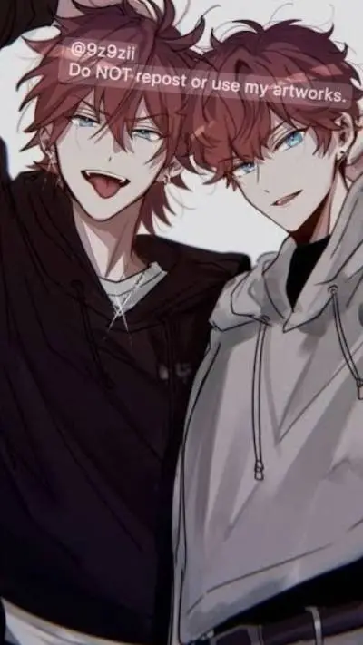 ai character: (⁠｡⁠♡⁠‿⁠♡⁠｡⁠)twins background