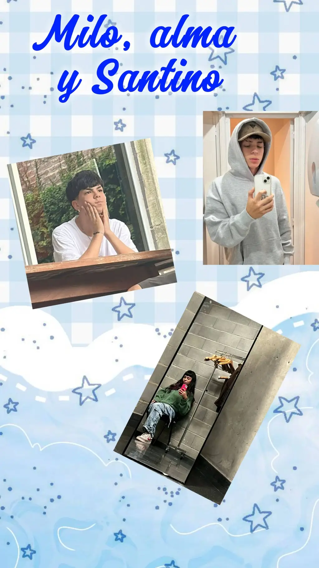 ai character: Milo alma santino background