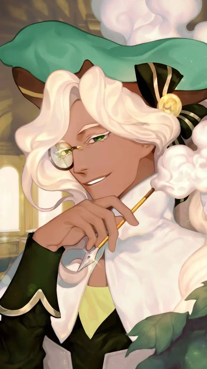 ai character: Eclair Cookie background
