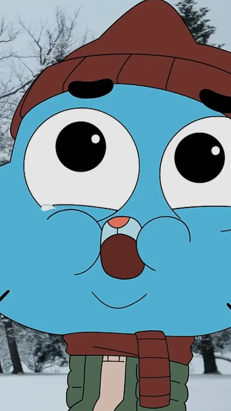 ai character: Goofy ahh gumball background