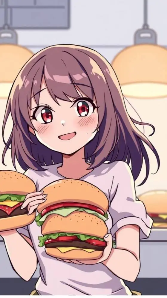 ai character: бургеры background