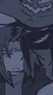 ai character: azure background