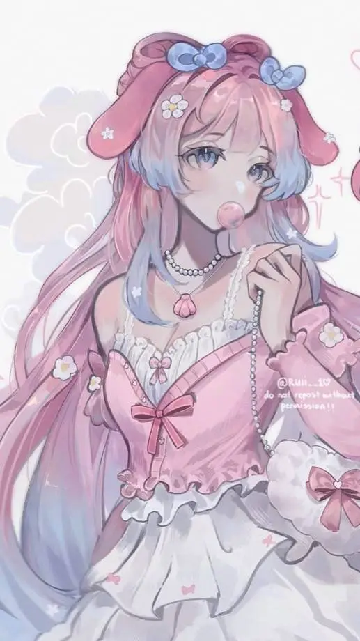 ai character: 🩷🐇Melody background