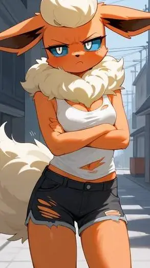 ai character: Flame  background