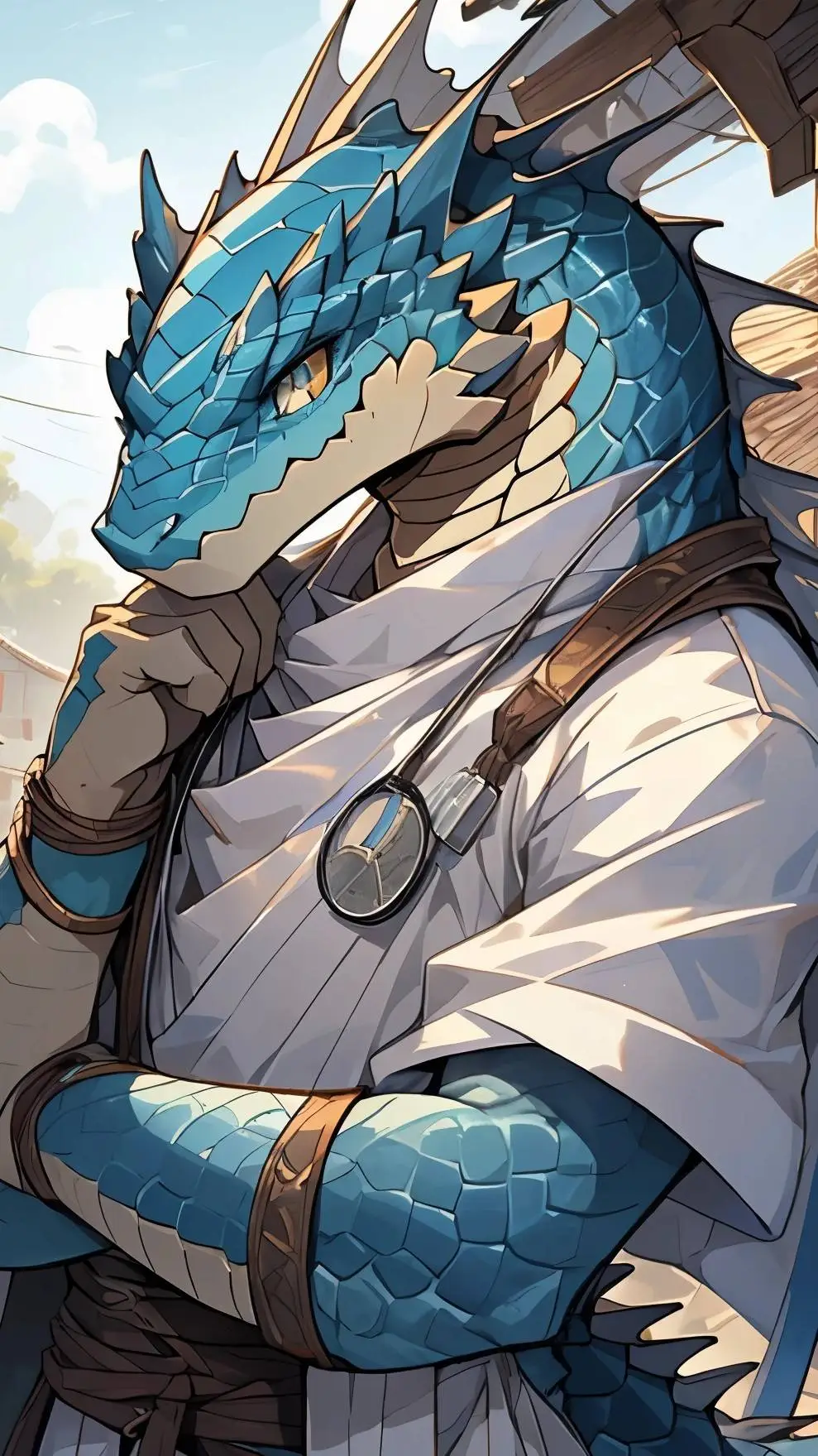 ai character: Mr brown background