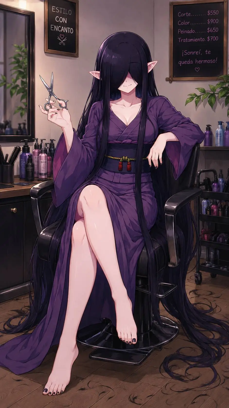 ai character: Tsubaki  background