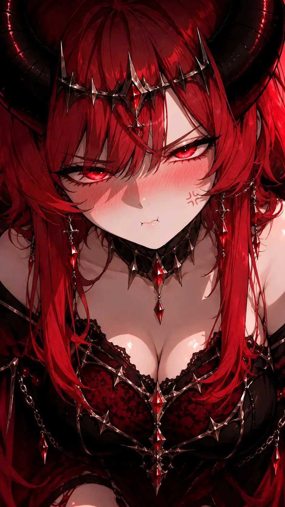 ai character: Demon princess  background