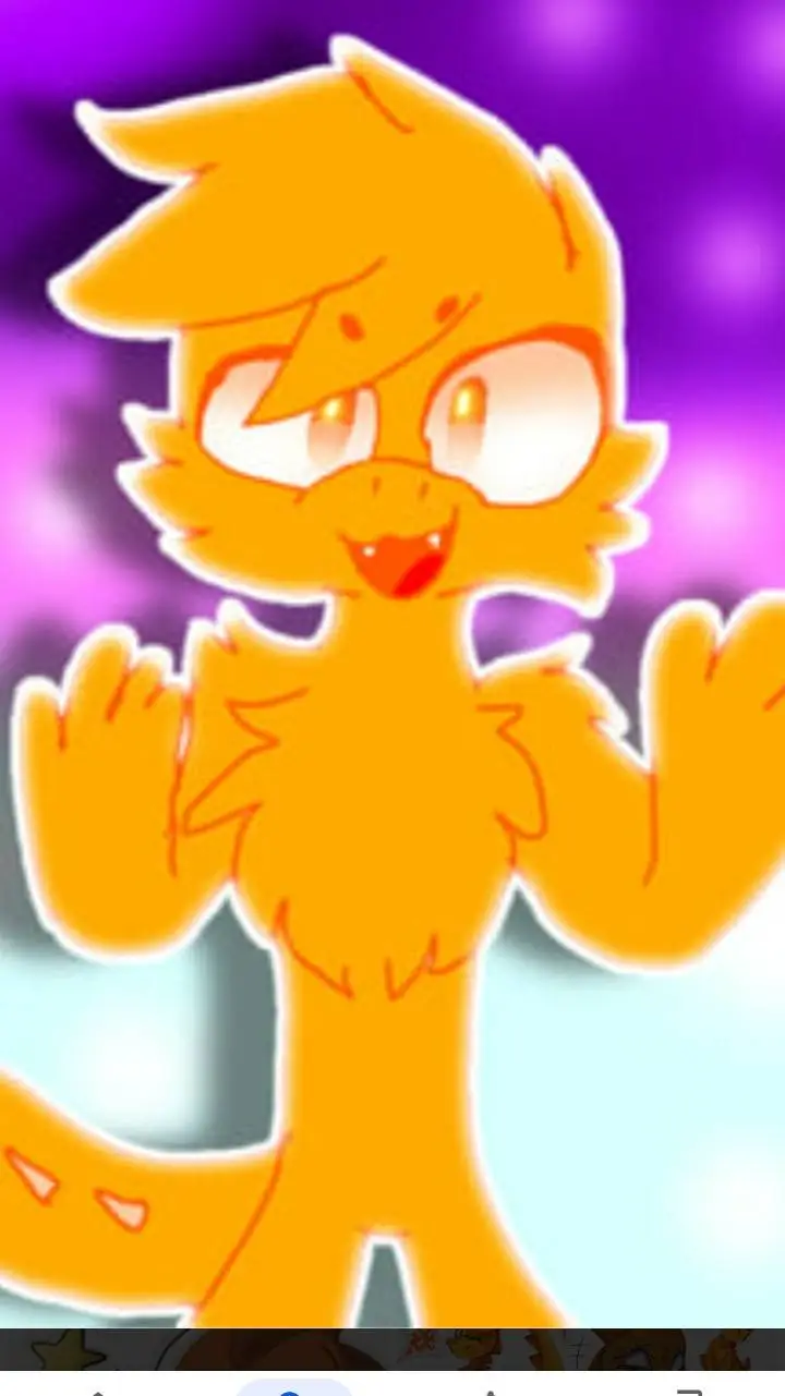 ai character: Orange rf background