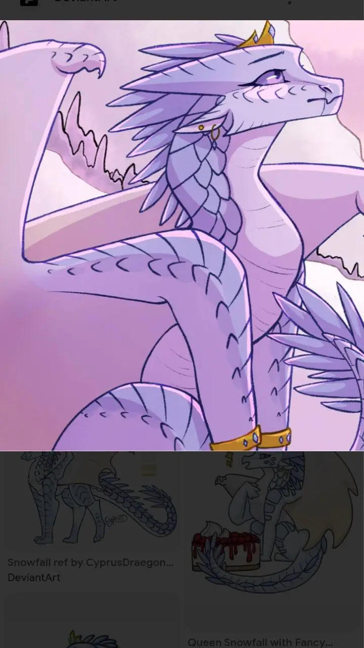 ai character: Queen Snowfall  background