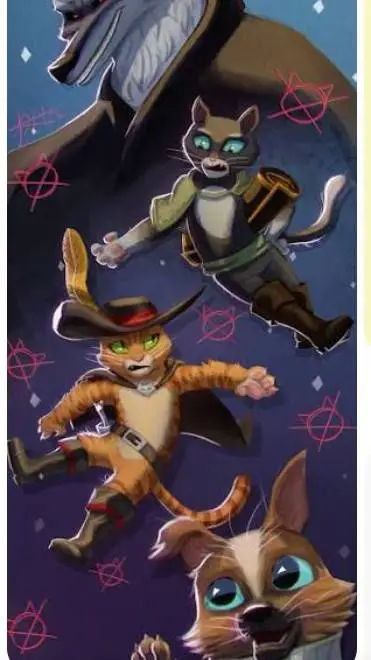 ai character: Puss in boots  background