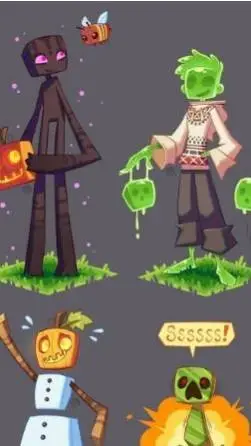 ai character: Minecraft  background