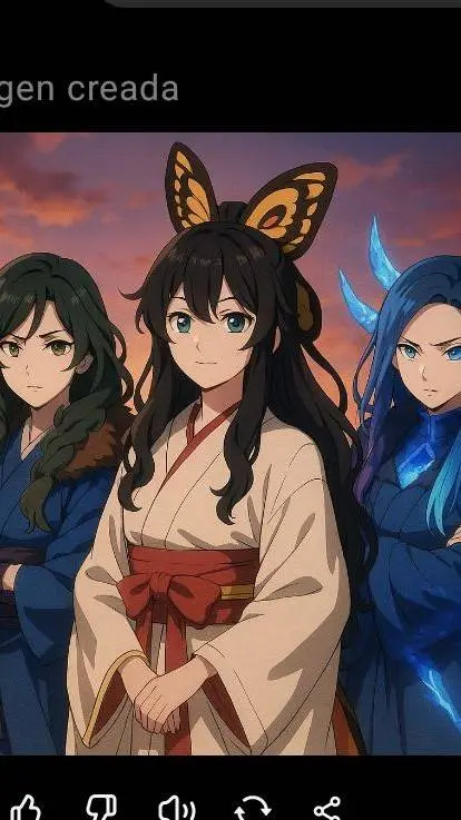 ai character: las 3 Kaijus  background