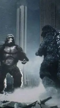 ai character: Godzilla VS Kong background