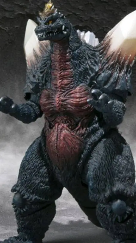 ai character: Space Godzilla background