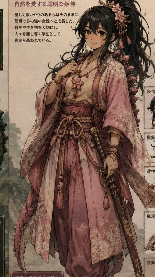 ai character: Gojirin Waifu background