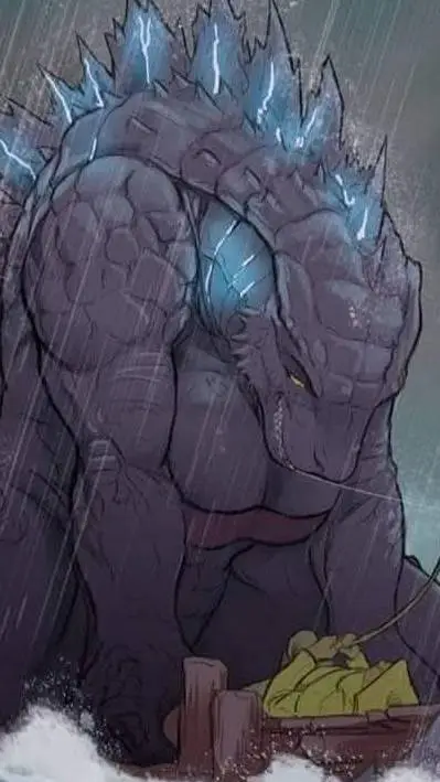 ai character: Godzilla tu novia background