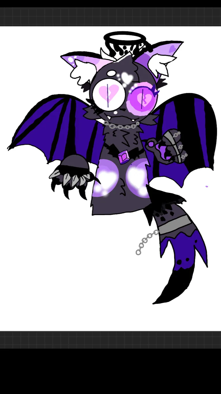 ai character: Dark crystal background