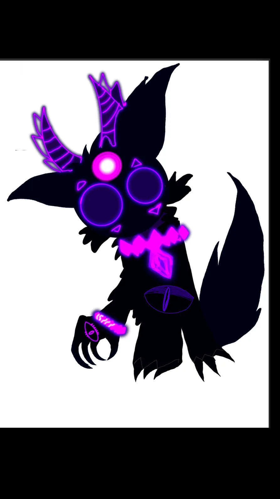 ai character: Dark heart ￼ background