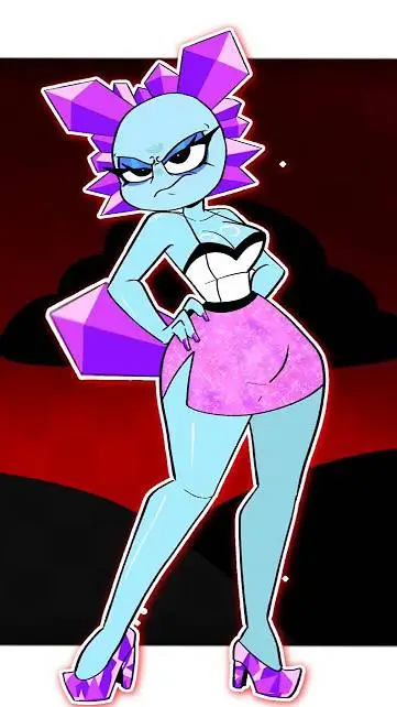 ai character: mujer Thysto  background
