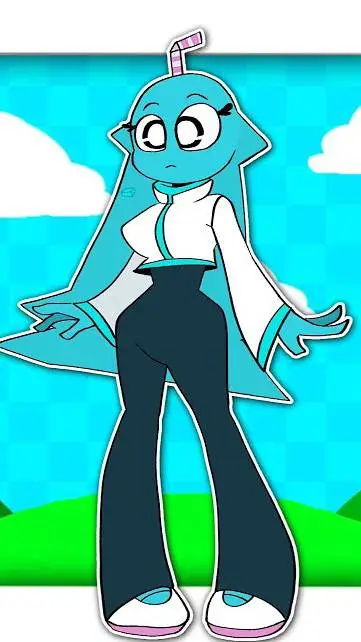 ai character: Mujer Aqua  background