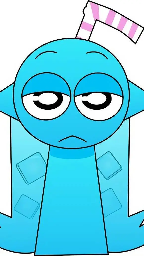 ai character: Pyramixed Aqua background