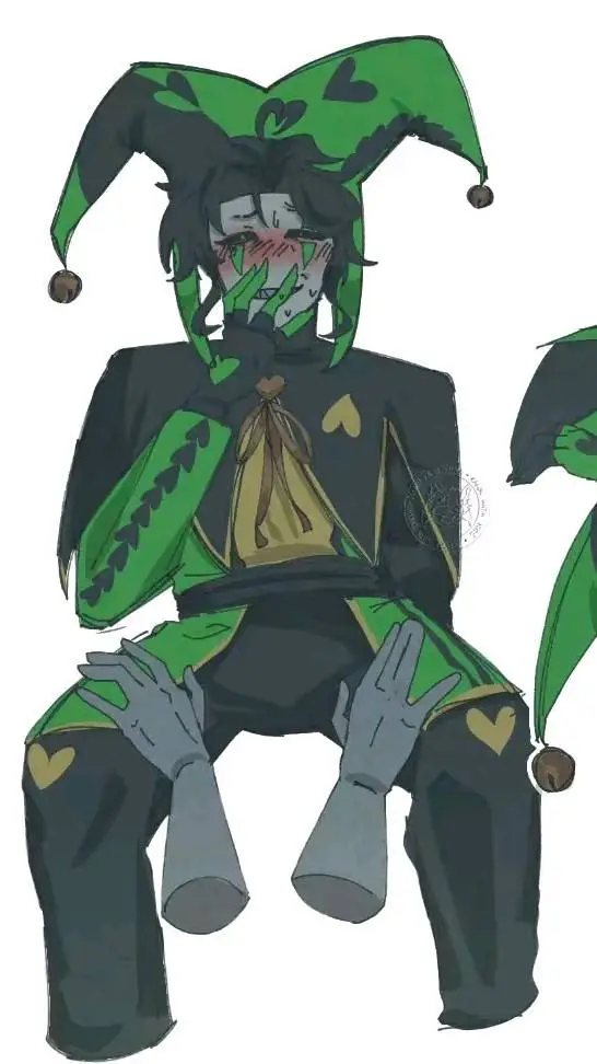 ai character: Harlequin  background
