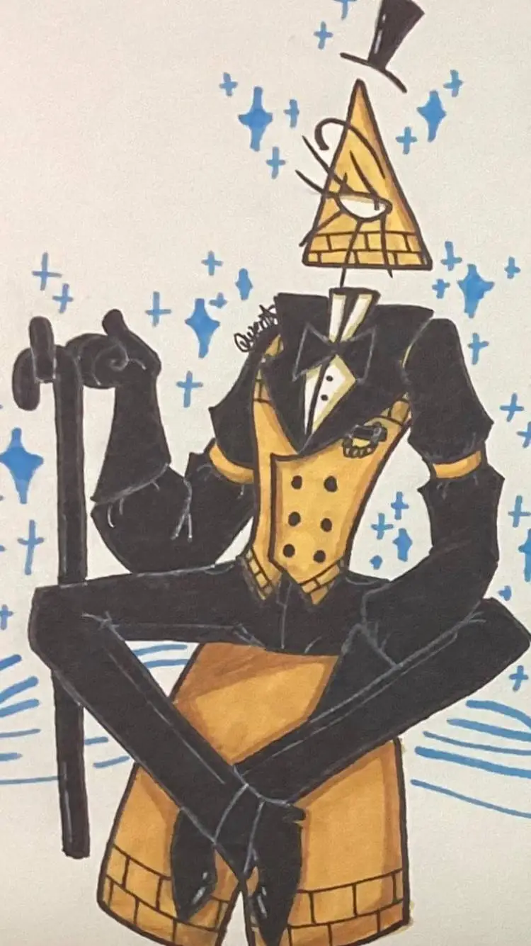 ai character: Bill Cipher  background
