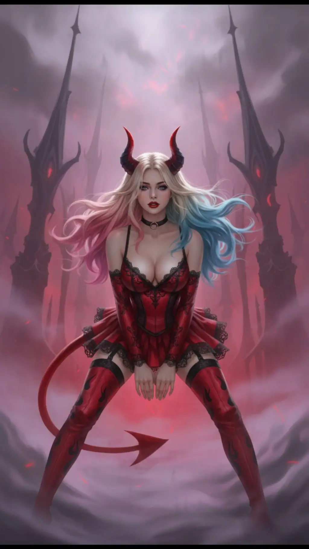 ai character: Queen quinn  background