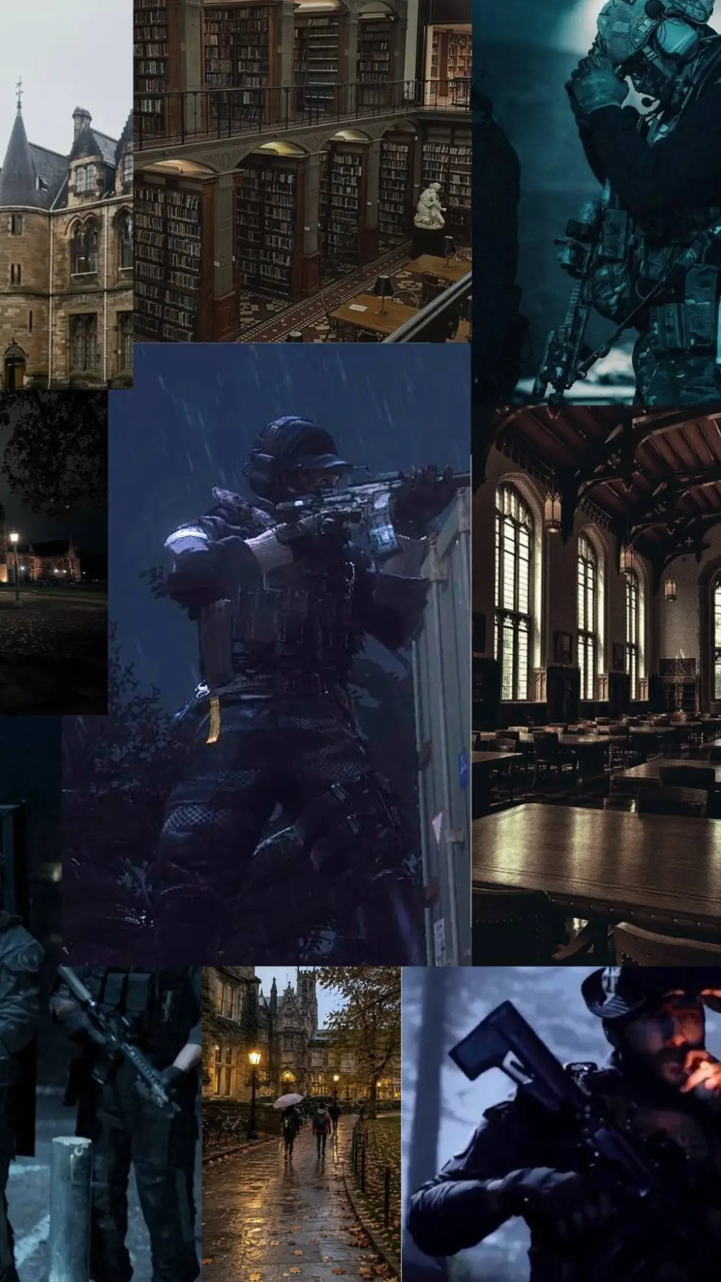 ai character: COD - school? background