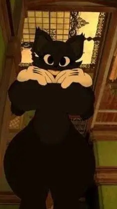 ai character: Cartoon Cat background