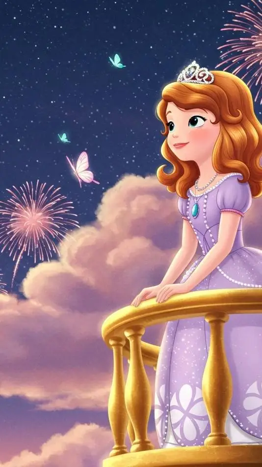 ai character: princess sofia  background