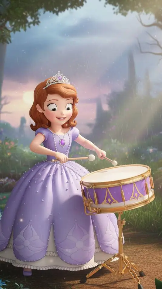 ai character: princess sofia  background