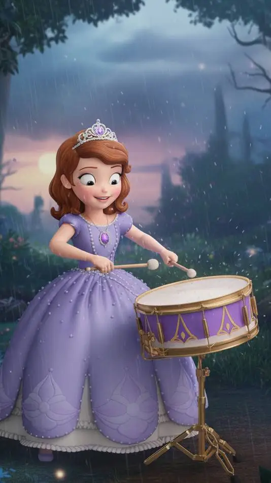 ai character: princess sofia  background