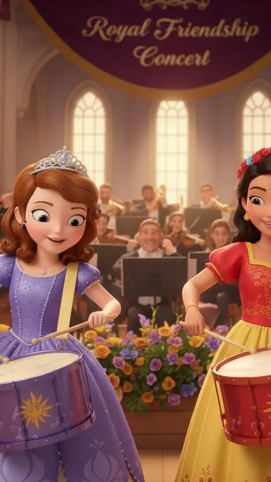 ai character: princess sofia  background