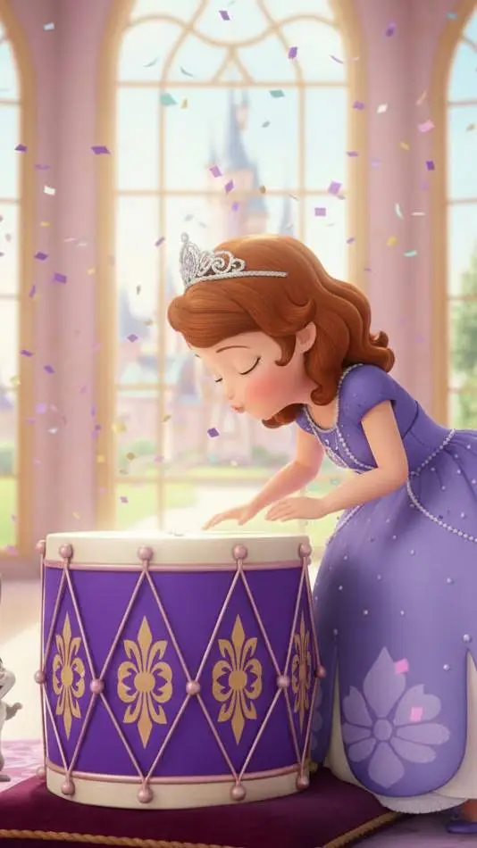 ai character: princess sofia  background