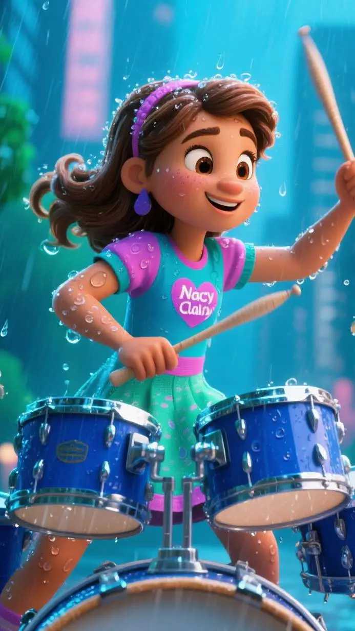 ai character: Nancy clancy  background