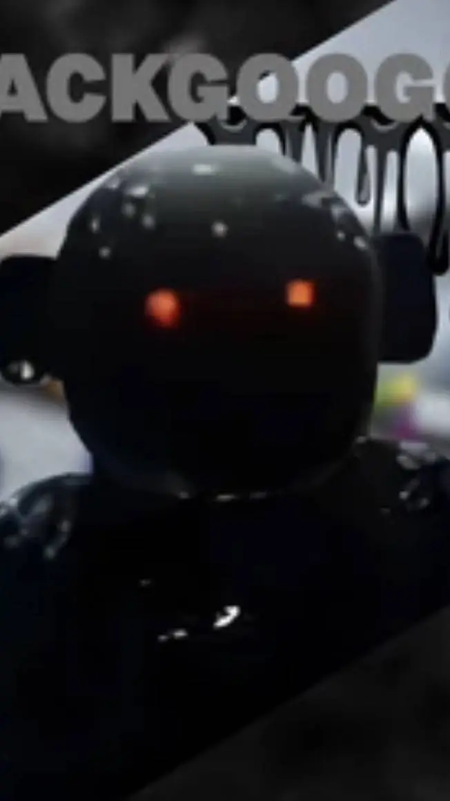 ai character: blackgoogoo background
