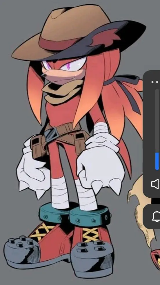 ai character: Knuckles ❤️ background