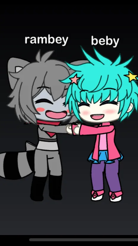 ai character: Rambley and beby background