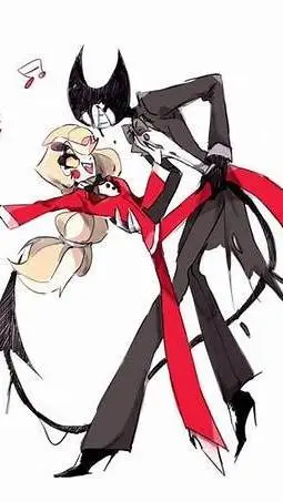 ai character: HH AND BENDY!? background