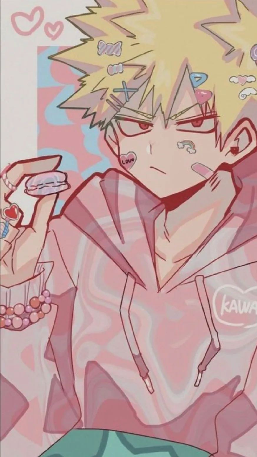 ai character: Katsuki bakugo  background