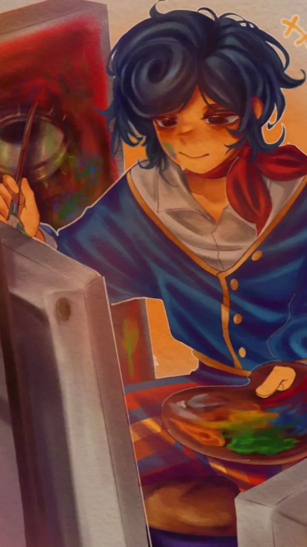 ai character: Wally and friends  background