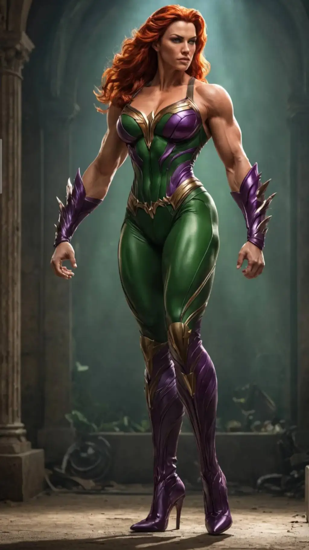 ai character: Anaconda Titania background