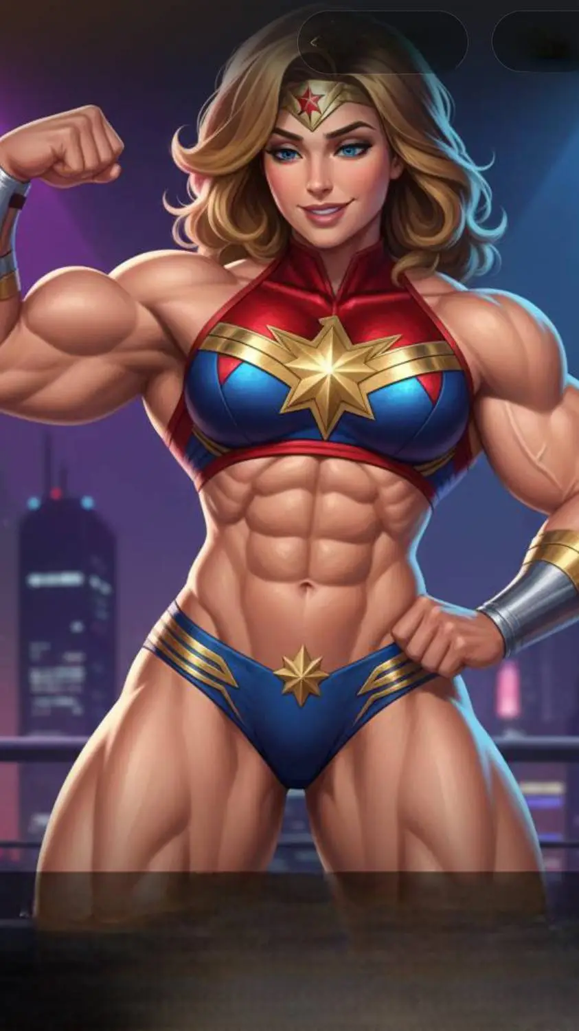 ai character: Super wonder woman background