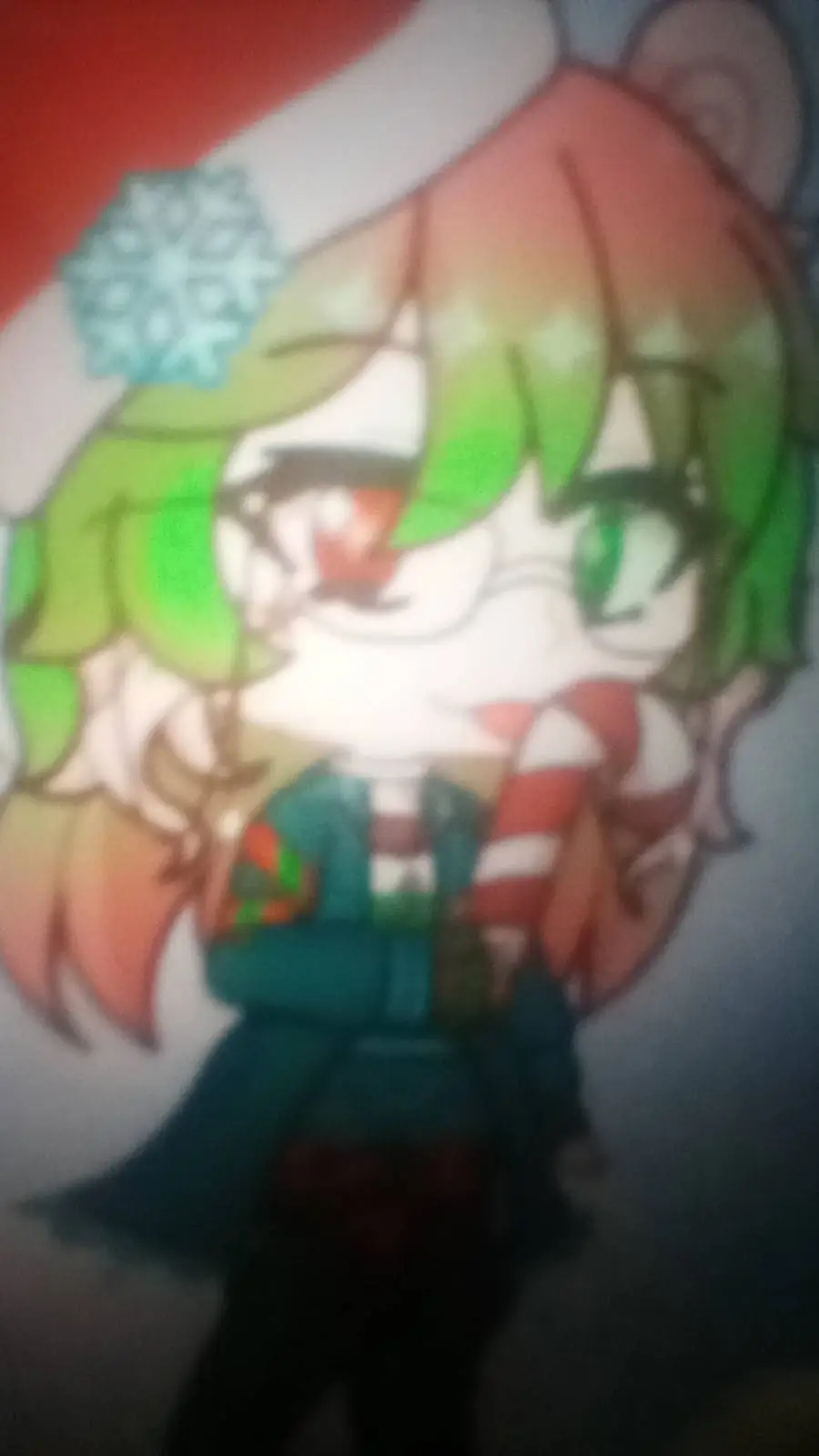 ai character: ❄❤🤍💚Chris 💚🤍❤❄ background