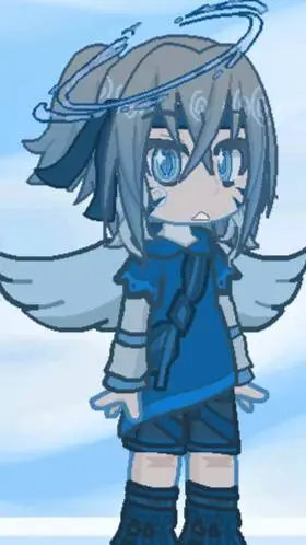 ai character: ✨☁🔹🪽Sky🪽🔹☁✨ background