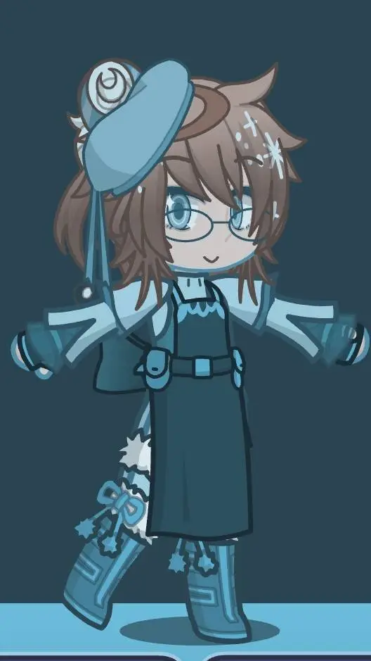 ai character: ✨🩵-🥮Cinnabon🥮-🩵 background