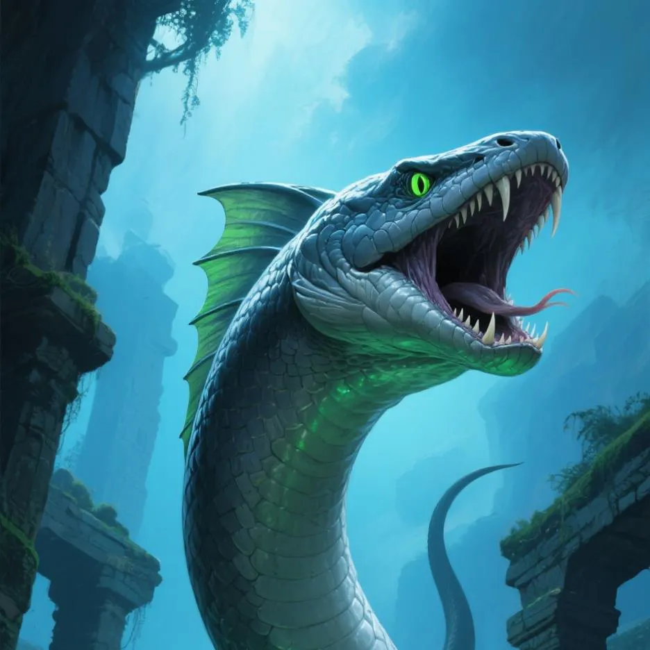 chat with ai character: Big Blue Snake